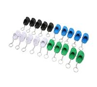 Aramox Llavero de Zapatillas, Anillo de Llave Zapato Agujero Playa, 20 Pcs Llaves Lindas Mini Sandalias para Mochilas Decoración Equipaje Bolsos, Resistente y Color, Artesanía Fina, Diseño Colorido,