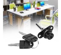 Aramox Lock de Gabinete de 2 PCS, Soluciones de Seguridad de Aleación de Zinc para Cajones, Archivadores y Armarios, Instalación Estable con 2 Claves para Uso en el Hogar y la Oficina (#3)