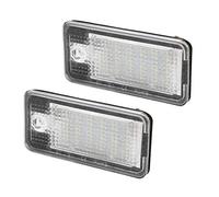 Aramox Luz de Matrícula de Coche, 2 Piezas 3W 12V LED Cuentas de Matrícula Lámpara de Luz LED Apta para A3 A8 / S8 RS4 RS4 Carbriolet
