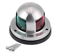 Aramox Luz de señal LED de 12V/24V para barco marino, luz de navegación LED roja y verde de acero inoxidable, accesorios para yate