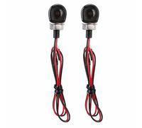 Aramox Luz Intermitente LED para Manillar de Motocicleta, Mini Lámpara Intermitente Impermeable con Mayor Visibilidad para Bicicletas de Calle, Cruceros, Motos de Cross, Scooters