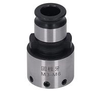 Aramox Mandril de Roscado con Boquilla Redonda, Herramienta de Roscado de Rosca Macho de Acero Al Carbono con Llave Hexagonal para Taladradora, Fresadora, Torno, Preciso