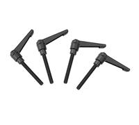 Aramox Manija Ajustable de Aleación de Zinc de 4 Piezas, Perilla Mecánica de Diseño que Ahorra Espacio para Equipos de Embalaje y Soldadura (Longitud del tornillo 80MM)