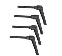 Aramox Manija de Fijación Ajustable Perilla Manual con Perno Roscado de Aleación de Zinc 4 Piezas Rosca Macho M8 de 16 a 80 Mm para Soldadura de Carpintería CNC Maquinaria de Embalaje Ajuste de