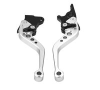 Aramox Manija de palanca de freno de embrague, 1 par de manija de palanca de freno de tambor universal para motocicleta de 22 mm, 7/8 pulgadas (Silver)