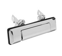 Aramox Manija Exterior Delantera, Manija Izquierda Derecha Aleación de Zinc Plateado Reemplazo para OEM 69220-90K00 69210-90K00