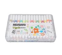 Aramox Marcadores de Pintura Acrílico, Tinta Ecológica, Tinta Brillante y Uniforme, Diseño Ergonómico, Selección de Color sin Esfuerzo, Amplia Aplicabilidad para Papel, Lienzo, Vidrio y Más (48