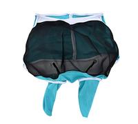 Aramox Máscara de Caballo Transpirable, Máscara Ajustable para Moscas de Caballo, Satén de Alta Elasticidad y Malla, Cubierta para la Cara de los Ojos con Correas de Gancho para Caballos en Pastos,