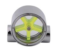 Aramox Medidor de caudal de agua, aleación de tungsteno, estándar G 1/4" hembra a hembra para refrigeración por agua