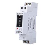 Aramox Medidor de Energía Monofásico Medidor de Potencia de CA de 230 V para Monitoreo de Electricidad Industrial Comercial Residencial (DDS6619-001-5（60）A)