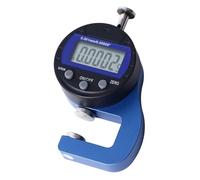 Aramox Medidor de Espesor Digital Calibrador de Espesor Electrónico de Aleación de Aluminio 0 a 10 Mm Resolución de 0,001 Mm Pantalla LCD para Papel Cuero Joyería Medición de Láminas de Metal
