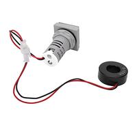 Aramox Medidor de Frecuencia de Corriente de Voltaje CA, Luz Indicadora de Pantalla Digital Cuadrada de 50 A 500 V 0 A 100 A 0 A 99 Hz, Monitor de Panel Blanco para Usuarios de Equipos Eléctricos