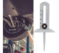 Aramox Medidor de Profundidad del Neumático, Verificación de Profundidad de Neumáticos de Acero Inoxidable con Varilla Telescópica para Automóviles Camiones SUV 0-30 Mm