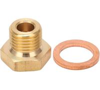 Aramox Medidor de Temperatura de Presión Adaptador Emisor 1/8in NPT a M14x1.5 Macho Piezas de Automóvil Universales para Coche