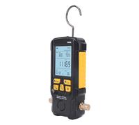 Aramox Medidor de Vacío Digital Medidor de Vacío de Refrigerante ABS 0 a 2000 Mbar con Prueba de Presión de Pantalla Retroiluminada de 2,8 Pulgadas 4 Unidades para Técnicos de Servicio de HVAC AC