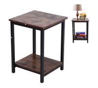 Aramox Mesa de Comedor de Madera de Marco de Hierro Retro Simple para Dormitorio de Sala de Estar, Ensamblaje Simple, Material de Desgaste, Ideal para la Cultura del Hogar