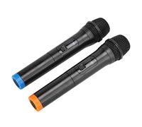 Aramox Micrófono E6 Micrófono USB Inalámbrico VHF de Mano Dual para Karaoke en Casa KTV Alcance de 50 M Salida Móvil para Reuniones Reuniones Escolares