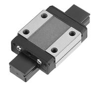 Aramox Mini Bloque de Carro de Guía de Riel Lineal, Bloque Deslizante de Acero con Rodamientos Rosca M3 del Riel de 8 Mm Ancho del de 12 Mm, Carro de Movimiento Lineal Compacto para Equipos de