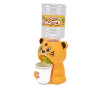 Aramox Mini Dispensador de Agua Fuente para Beber de Plástico de Juguete con Sonido y Luz Presione para Liberar Agua Forma de Animal para Niños Pequeños Juego de Roles Cocina Restaurante (Tigre