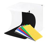 Aramox Mini Estudio de Fotos Caja de Luz, 2 Luces LED Plegable | Caja de fotografía de mesa portátil, fondos de 6 colores, frontal vertical, alimentación por USB, exhibición de joyería del