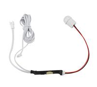 Aramox Mini Interruptor de Sensor Infrarrojo Interruptor de Luz de Inducción del Cuerpo Humano de PVC DC 5 a 24 V 3 a 4 M 120 Grados 15 S Terminal Enchufable de Retardo para Iluminación de Gabinetes