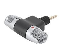 Aramox Mini Micrófono, Micrófono Inalámbrico ABS de 3,5 Mm, Grabación Estéreo de Doble Canal con Enchufe en Forma de L Chapado en Oro, Pequeño de 11 G para Teléfono Móvil, Tableta, Reunión, Uso Al