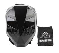 Aramox Mochila LED para Motocicleta, Pantalla LED Programable, Bricolaje, Animación de 48x48 Píxeles, Control de Aplicación Bluetooth, Mochila Impermeable para Ordenador Portátil