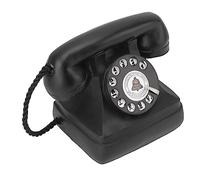 Aramox Modelo de Teléfono Decorativo de Hierro, Decoración de Teléfono Retro, Hecho a Mano, Adorno de de Escritorio Vintage, Estilo Antiguo a Todo Color, para el Hogar, Bar, Cafetería, Ventana, (-13)