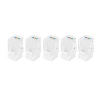 Aramox Módulo CAT3 de 5 uds., Conector RJ11, Módulo de Red de 4 Núcleos con Terminal IDC para Cableado Integrado de Ingeniería de Red