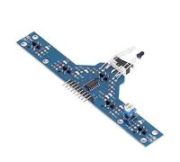 Aramox Módulo de Sensor Infrarrojo Módulo de Sensor IR Detección de 6 Vías Seguimiento de 5 Canales Ajustable 0 a 6 Cm Evitación de Obstáculos para Seguimiento de Línea de Robot de Juguete de Coche