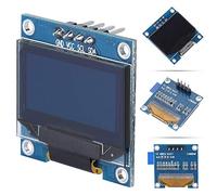 Aramox Módulo OLED de 0,96 Pulgadas Pantalla 128x64 con Interfaz SPI/IIC, Pantalla Autoiluminada para Proyectos MSP430, Módulo LCD 12864 de Alta Resolución para Electrónica de Bricolaje