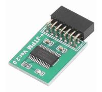 Aramox Módulo Tpm 2.0 Externo Módulo TPM 2.0, Placa de Seguridad de Cifrado LPC de 14 Pines para PC, Cifrado Fuerte para BitLocker, Compatible con Z590 B560 H510 Z490 B460