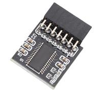 Aramox Módulo TPM 2.0 Placa de Seguridad de Cifrado de 14 Pines, Interfaz LPC Módulo de Reemplazo de Placa Base de PC para Protección de Datos Mejorada y Compatibilidad del