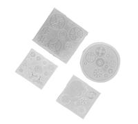 Aramox Molde de Silicona de Engranaje, Silicona de Chocolate en Equipo 3D, de Equipo de Resina de Grado Alimenticio con Diseño Especial para la Decoración del Fondant de Pastel