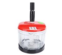 Aramox Molinillo de Alimentos Manual, Cortador de Verduras con Hoja de Acero Inoxidable con 3 Trituradoras, Batidora de Alimentos con Manivela para Picar Verduras, Frutas, Carne, Ajo, Mezclar Masa