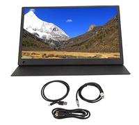 Aramox Monitor Externo Portátil Múltiples Modos de Visualización 15,6 Pulgadas Puerto Tipo C Ultrafino Pantalla de Portátil Antideslizante para Oficina