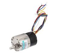 Aramox Motor sin Escobillas, Motor de Engranajes de Cobre DC24V con Controlador de Velocidad, Mini Reversible CW CCW, Todos los Engranajes Metálicos, Protección contra Sobrecarga, para Herramientas
