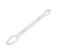 Aramox Multifuncional 8 Mm - Llave de Doble Dureza de Llave de 22 Mm de Doble Cabeza para los Controles de Automóviles, Acero Cromado (SILVER)