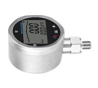 Aramox Nivel de Medición Digital Industrial G1/4 Pantalla de Hilo -lcd Cuchillo Rojo para Aceite de Aire de Agua 0-40 MPa, Medición Estable para Dispositivos Industriales, Acero Inoxidable Sus304