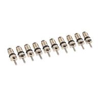 Aramox Núcleo de Válvula de Alta Presión, Núcleos de Vástago de Válvula de Cobre para la Serie R134, Fácil Instalación, 50 Piezas para de Aire Acondicionado Automotriz