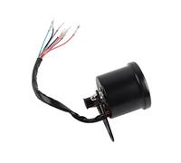 Aramox Odómetro Motocicleta Retroiluminación LED Velocímetro Calibre Negro, Construcción de Metal, Lecturas Digitales Precisas, Ajuste Universal para la Mayoría de Motocicletas 12 V (cara negra)