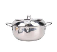 Aramox Olla Freidora, Olla para Freír de Acero Inoxidable 201 de 2,2 L con Drenaje de Aceite, Japonesa de 20 Cm para Patatas Fritas Pollo Camarones en Inducción Eléctrica a Gas