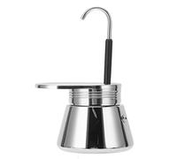 Aramox Olla Moka de un Solo Pico, de Estufa, Italiana de Acero Inoxidable para Estufa en la Oficina en Casa o Camping (50ml)