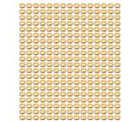Aramox Opos de Pestañas de 8 Mm, 201 de Acero Inoxidable, 300 Juegos de Ojales Multifuncionales para Cinturones de Cuero Crafts Sandalias con Lavadoras (GOLD)