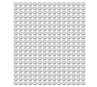 Aramox Opos de Pestañas de 8 Mm, 201 de Acero Inoxidable, 300 Juegos de Ojales Multifuncionales para Cinturones de Cuero Crafts Sandalias con Lavadoras (SILVER)