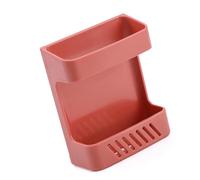 Aramox Organizador de Adhesivo Colgante de Pared de Soporte Remoto No Estante de Taladro Cuelga en la Pared o en la Cama para Controles Remotos de la Oficina en el Hogar (Rojo)