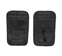 Aramox Organizador lateral para motocicleta, bolsa de almacenamiento interna universal, par de alforjas izquierda + derecha, organizador interior, bolsa de forro negro