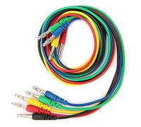 Aramox P1043 Línea de Prueba de Conector Banana de 4 Mm, Cable de Multímetro con 5 Cables de Prueba, Compatible con Multímetros de Conector de 4 Mm para Eléctricas
