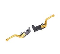 Aramox Palancas de Embrague de Motocicleta, Juego de Freno Corto de Aleación de Aluminio para Indian FTR1200 S Carbon 2019-2025 con Respuesta Ajustable y Rodamientos de Precisión (GOLD)