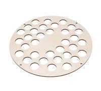 Aramox Panel Colector de Exhibición de Bolas, Soporte Redondo de Madera Maciza para Montar en la Pared, Capacidad para 34 Bolas, Diseño Elegante, Capacidad Espaciosa, Fácil Instalación para Hombres,